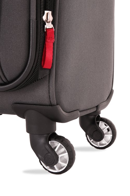 Swissgear 7621 Expandable Spinner Luggage Four 360-degree, multi-directional spinner wheels