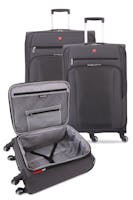 Swissgear 7621 Expandable 3pc Spinner Luggage Set - Slate Cement 