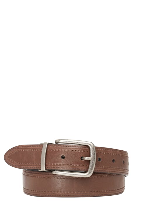 Swissgear - Ceinture réversible décontractée - 86 cm - Noir/Brun