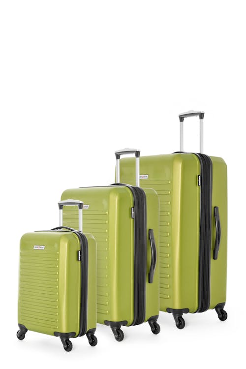 Swissgear Collection de bagages Intercontinental - Ensemble de 3 valises rigides - Vert Lime