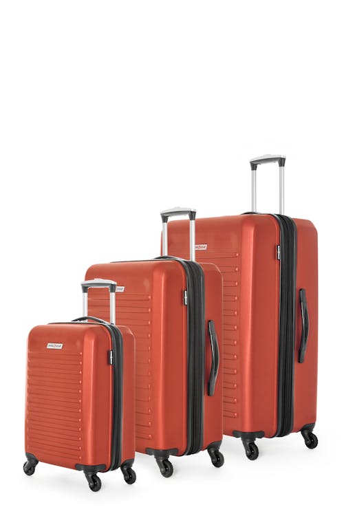 Swissgear Collection de bagages Intercontinental - Ensemble de 3 valises rigides - Orange