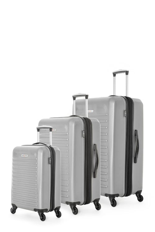 Swissgear Intercontinental Collection Hardside Luggage 3 Piece Set - Silver