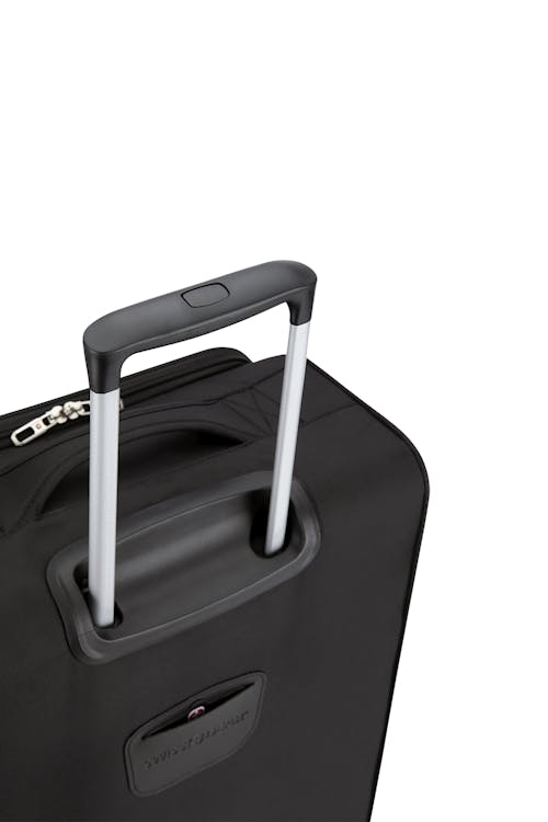 Swissgear Collection de bagages Marumo - Valise souple extensible de 24 po - Poignée rétractable avec bouton-poussoir qui se bloque en position lorsque tendue