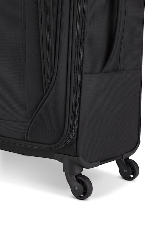 Swissgear Marumo Collection 3 Piece Expandable Upright Luggage Set - Spin 360°” 4-wheel system allows suitcase to move easily in all directions