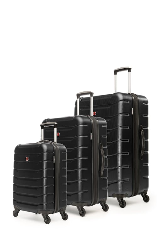 Swissgear Vaiana Collection Hardside Luggage 3 Piece Set - Black