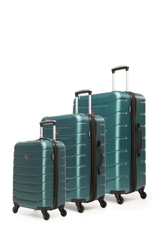 Swissgear Vaiana Collection Hardside Luggage 3 Piece Set - Teal