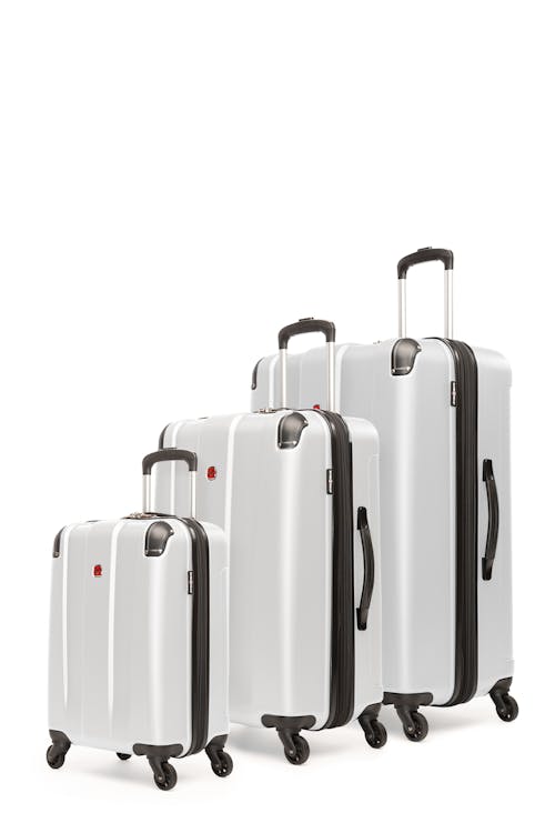 Swissgear Collection de bagages Protector - Ensemble de 3 valises rigides - Blanc