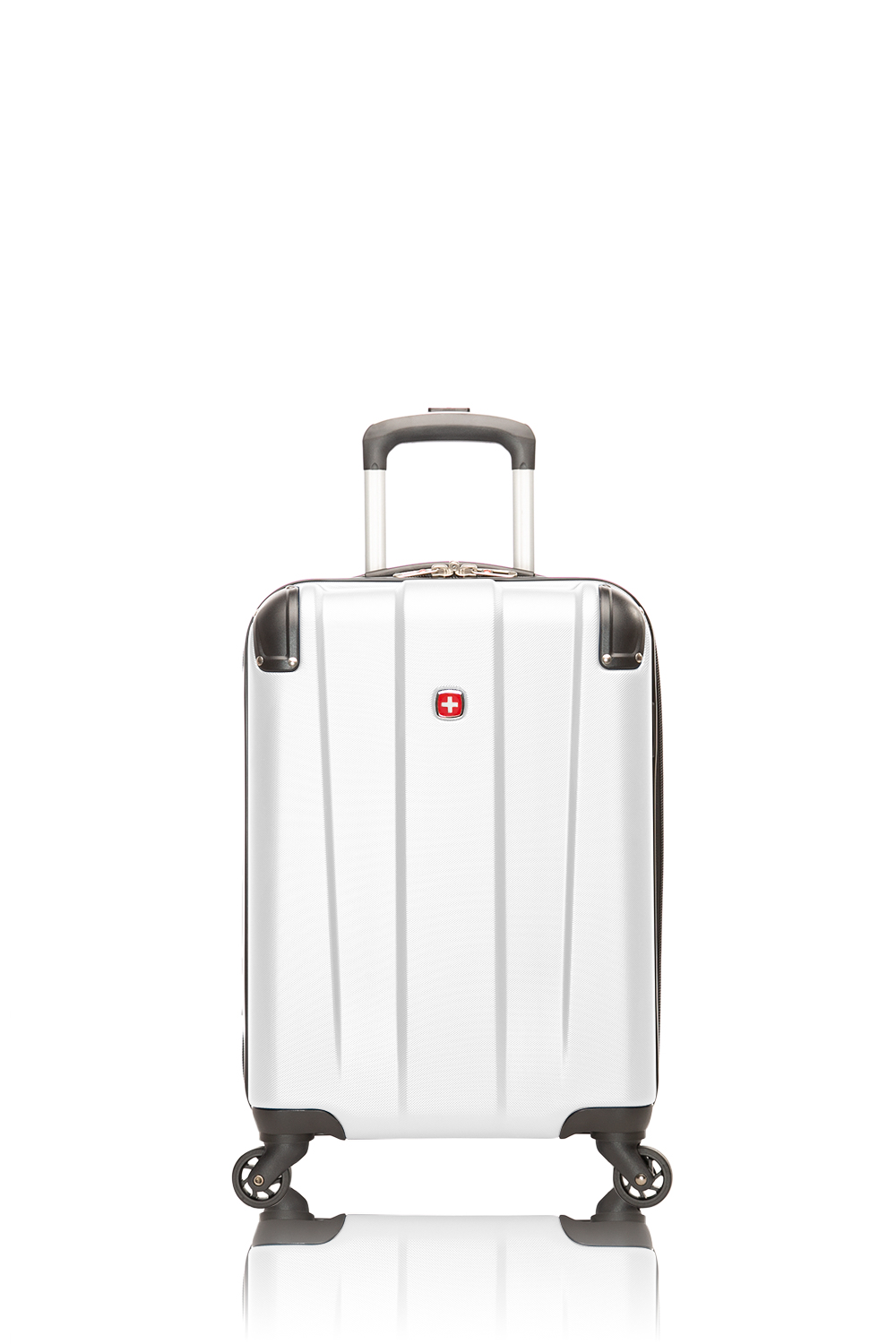 white hardside carry on luggage