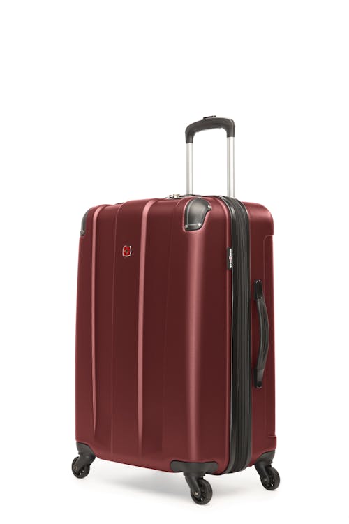 Swissgear Collection de bagages Protector - Valise rigide extensible de 24 po - Rouge Sang