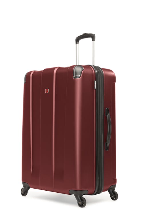 Swissgear Collection de bagages Protector - Valise rigide extensible de 28 po - Rouge Sang