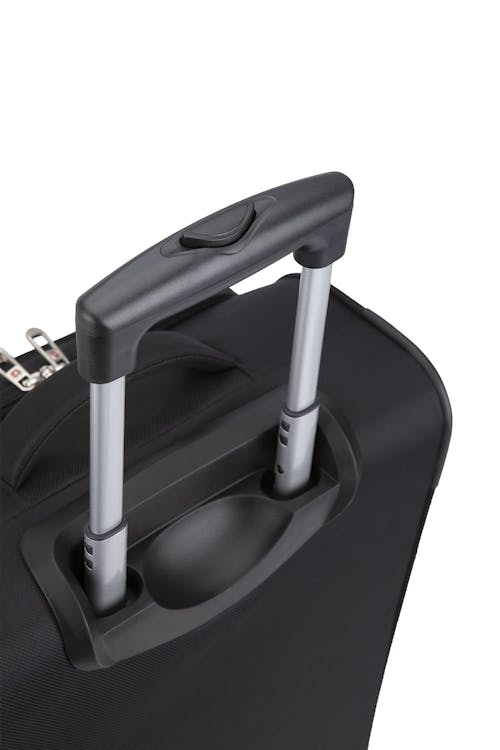 Swissgear Elite Collection Carry-on Upright Luggage - Retractable push-button handle locks into place when extended