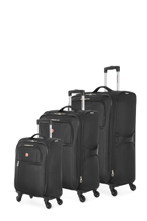 Swissgear Collection de bagages Classic - Ensemble de 3 valises souples - Noir