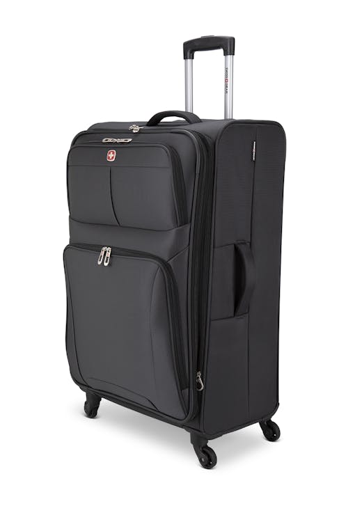 Swissgear Collection de bagages Castelle Lite - Valise souple extensible de 28 po - Charbon
