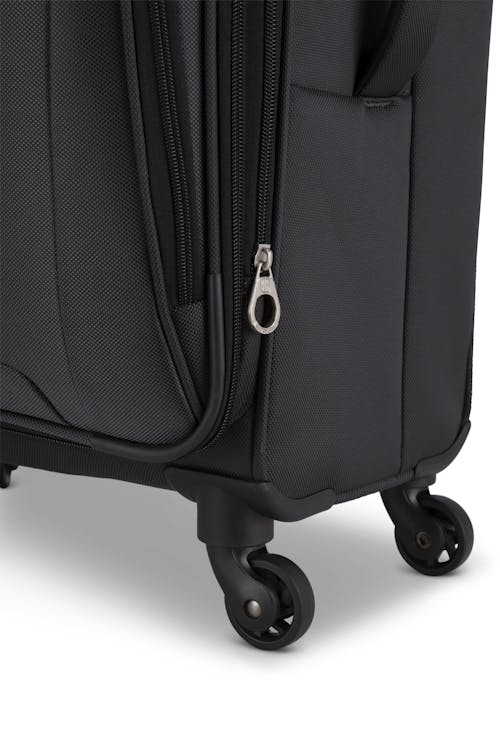 Swissgear Castelle Lite Collection 3 Piece Expandable Upright Luggage Set - Spin 360° 4-wheel system allows suitcase to move easily in all directions