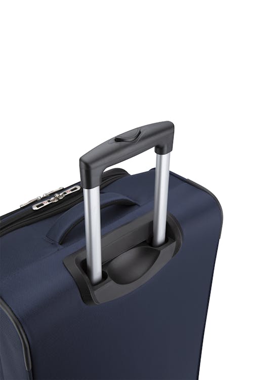 Swissgear Castelle Lite Collection 3 Piece Expandable Upright Luggage Set - Retractable push-button handle locks into place when extended