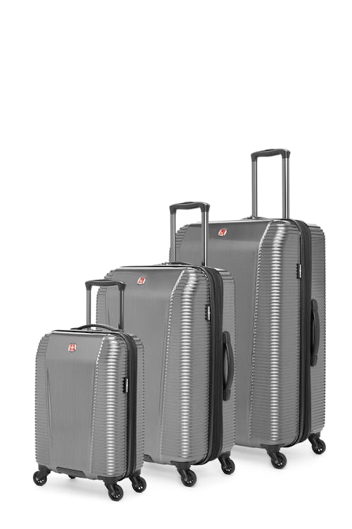 Swissgear Whistler Collection Hardside Luggage 3 Piece Set - Silver