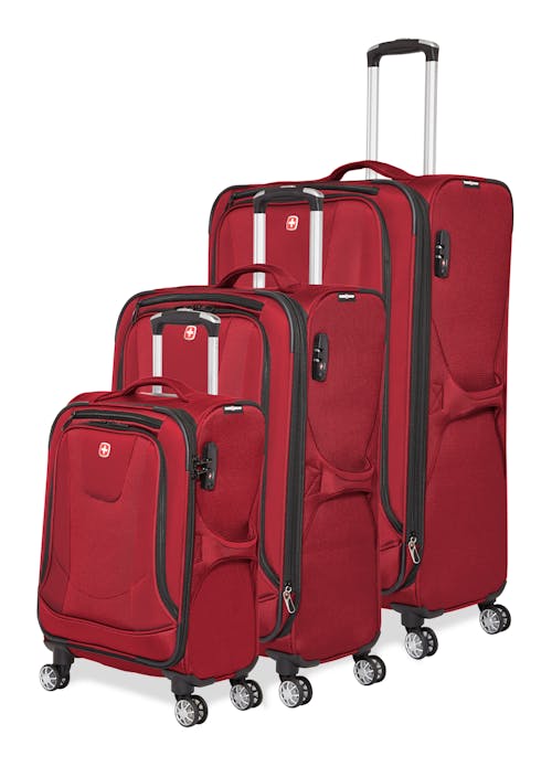 Swissgear Neolite III Collection Upright Luggage 3 Piece Set - Red