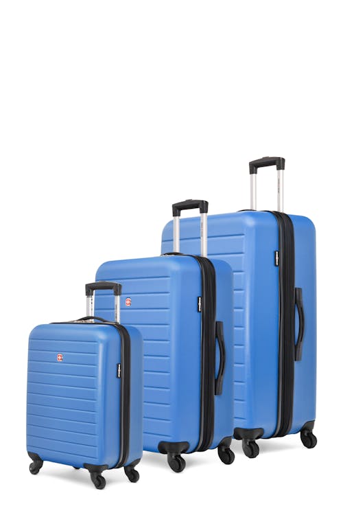 Swissgear In-Transit Collection Expandable Hardside Luggage 3 Piece Set - Blue