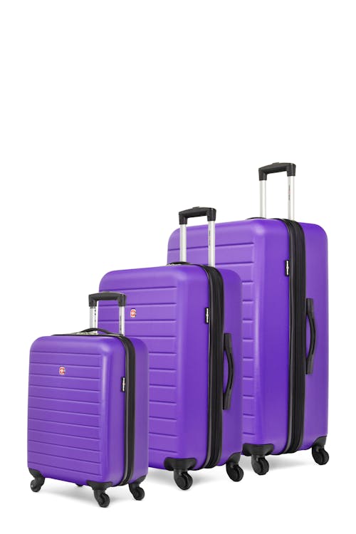 Swissgear Collection de bagages In-Transit - Ensemble de 3 valises rigides - Raisin