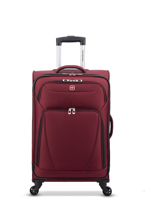 Swissgear Super Lite Collection 24" Expandable Upright Luggage - Front zippered pockets ideal for last minute travel necessities