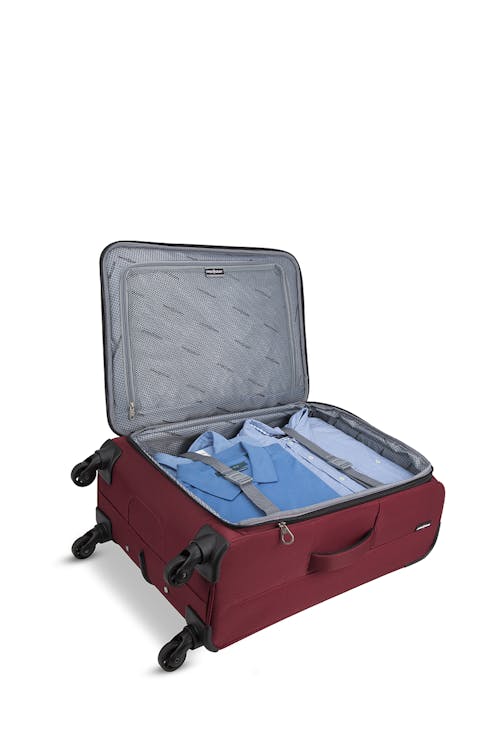 Swissgear Collection de bagages Super Lite - Valise souple extensible de 24 po - Sangles de fixation intérieures permettant de maintenir vos effets personnels en place