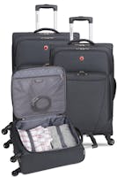 Swissgear 2140 Expandable 3pc Spinner Luggage Set - Gray Heather