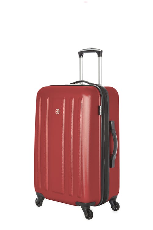Swissgear Collection de bagages La Sarinne - Valise rigide extensible de 24 po - Rouge Sang