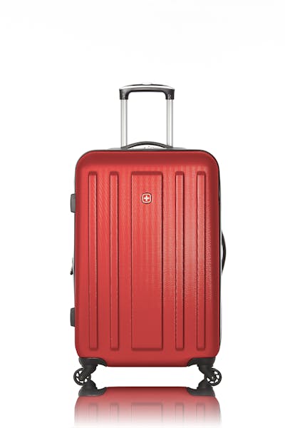 Swissgear Collection de bagages La Sarinne - Valise rigide extensible de 24 po - Rouge Sang
