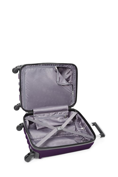 Swissgear Pinnacle Collection - Carry-On Hardside Luggage  Interlocking tie-down straps