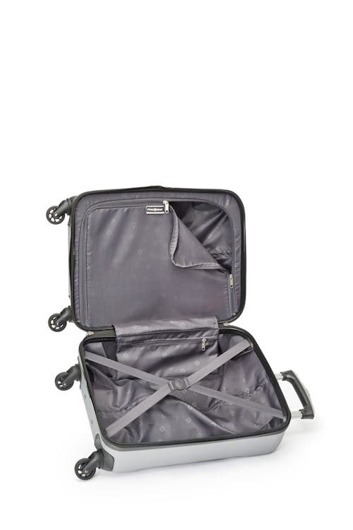 Swissgear Collection de bagages Central Lite - Valise de cabine rigide  Sangles de compression à boucle