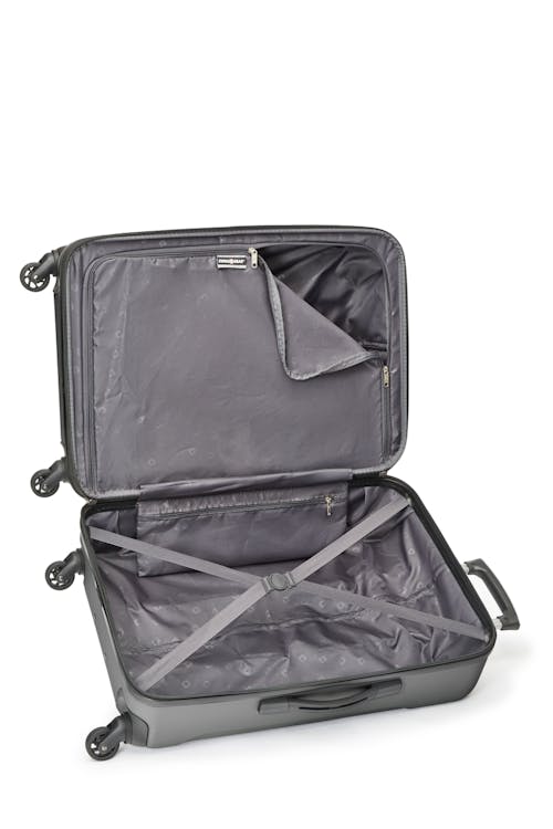 Swissgear Collection de bagages Central Lite - Valise rigide extensible de 24 po  Sangles de compression à boucle