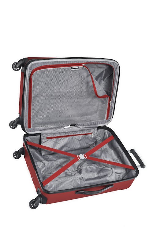 Swissgear Collection de bagages Linigno - Valise rigide extensible de 24 po  Sangles de compression à boucle