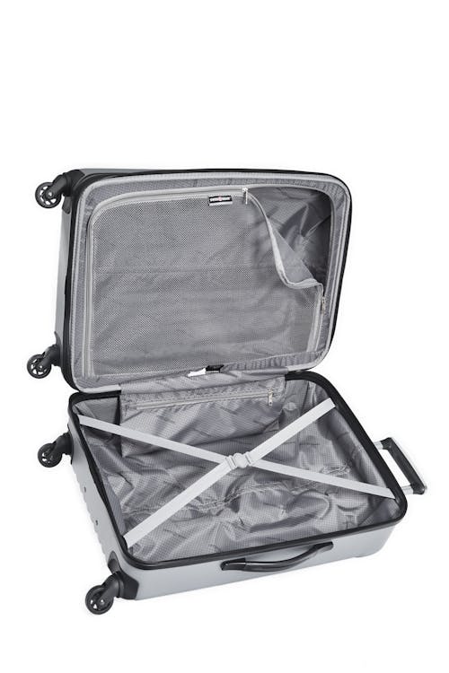 Swissgear Linigno Collection 24" Expandable Hardside Luggage  Interlocking tie-down straps