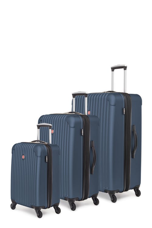 Swissgear Linigno Collection Hardside Luggage 3 Piece Set - Blue