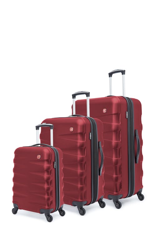 Swissgear Waddington Collection Hardside Luggage 3 Piece Set - Red