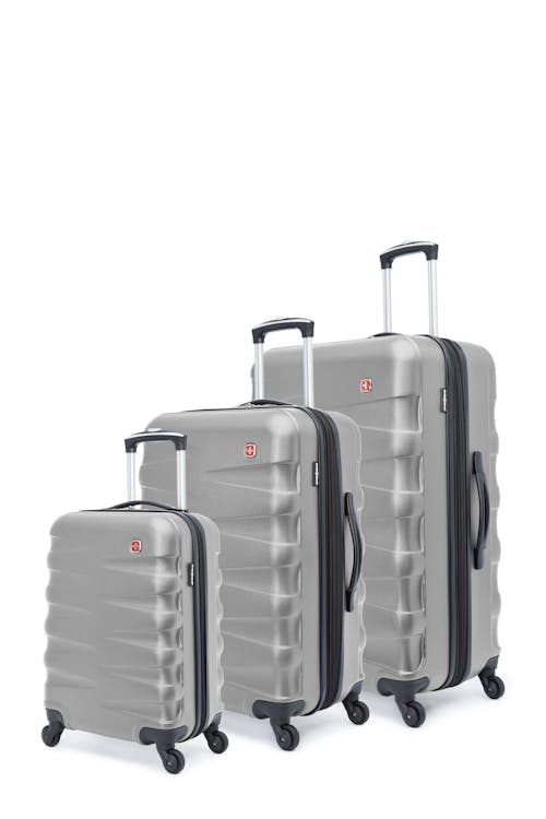 Swissgear Waddington Collection Hardside Luggage 3 Piece Set - Silver