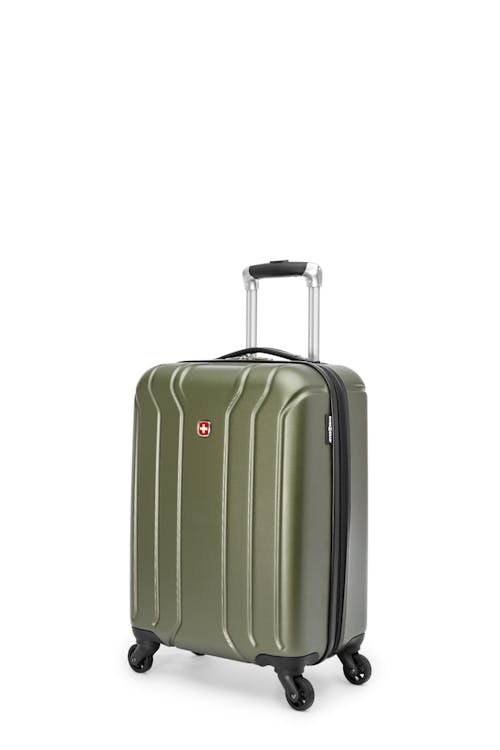 Swissgear Upload Collection - Carry-On Hardside Luggage with Cup Holder - Khaki