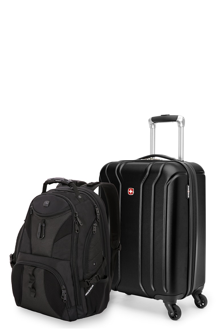 Swissgear 27282 Upload CarryOn Hardside Luggage with Cup Holder and