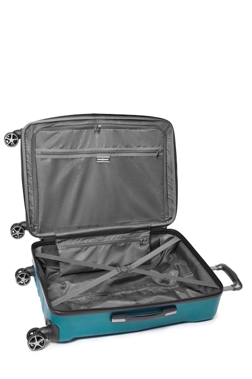 Swissgear Collection de bagages Global Traveller - Valise rigide extensible de 24 po  Sangles de compression à boucle