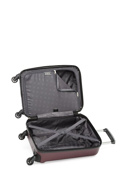Swissgear LUCERNE LITE Collection Carry-On Hardside Luggage Interlocking tie-down straps