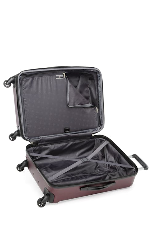Swissgear Collection de bagages LUCERNE LITE Valise Rigide Extensible de 24 PO S’ouvre en deux compartiments distincts pour mieux séparer et organiser vos affaires 