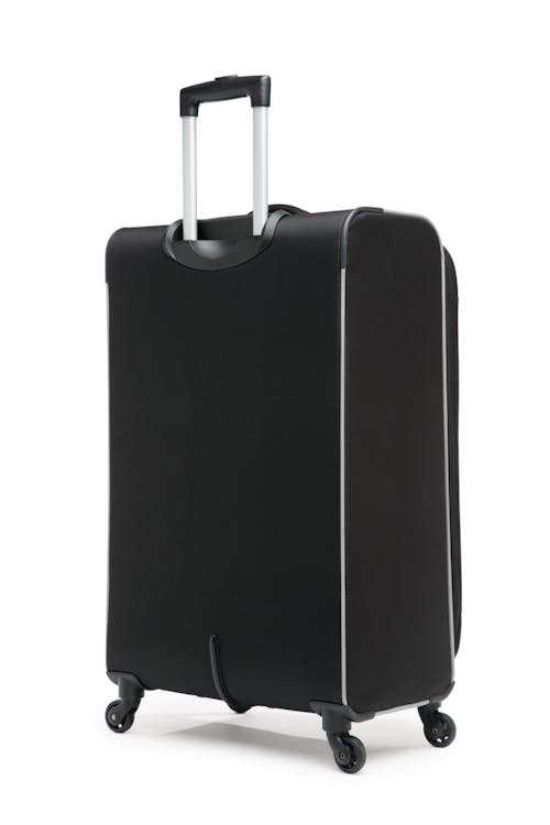 Swissgear Collection de bagages Basel - Valise Souple Extensible de 28 po - Noir/Argent