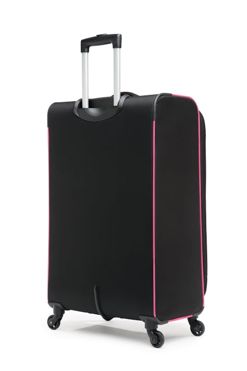 Swissgear Collection de bagages Basel - Valise Souple Extensible de 28 po - Noir/Magenta