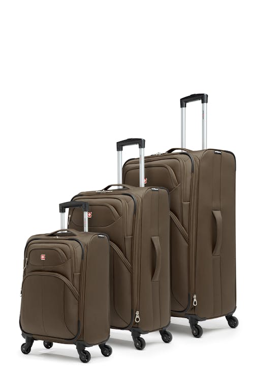 Swissgear Collection de bagages Victorious - ensemble de 3 valises souples - Mocha