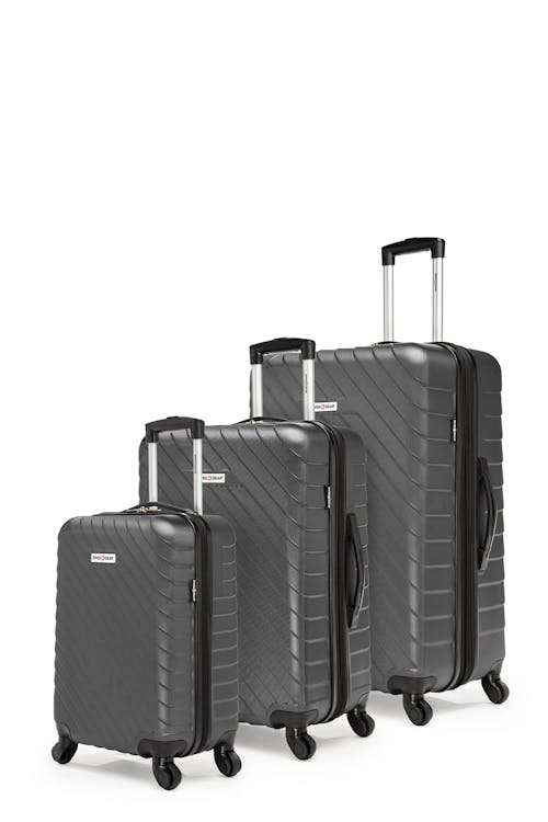 Swissgear Collection de bagages BOLD III - Ensemble de 3 Valises Rigides - Charbon