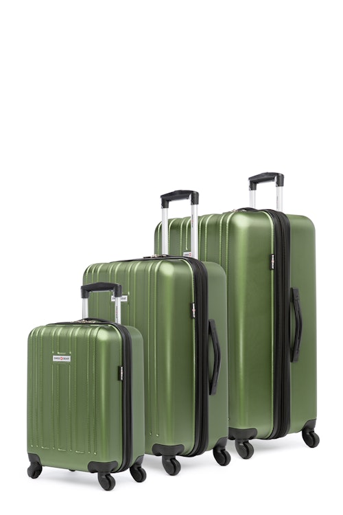 Swissgear TRAVELITE Collection Hardside Luggage 3Piece Set Green