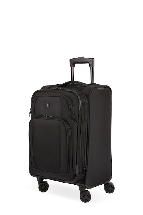Swissgear 34600 19" Expandable Carry On Spinner Luggage - Black 