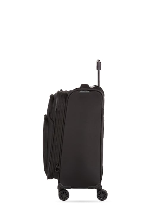 Swissgear 34600 19" Expandable Carry On Spinner Luggage - Black-Expands by 2" for extra packing space