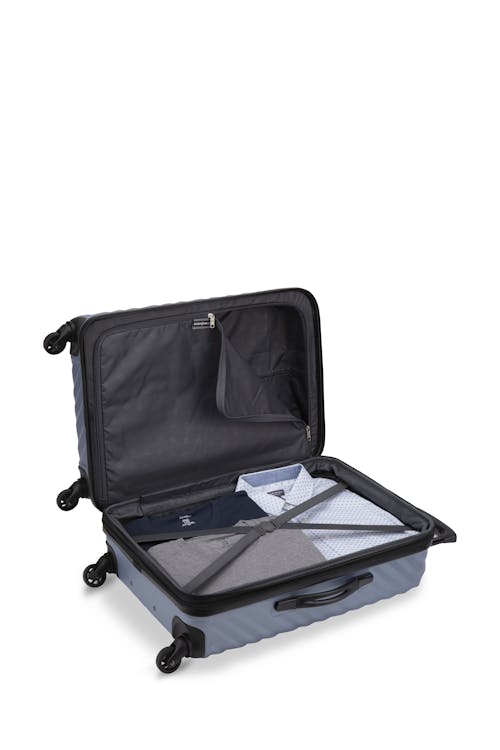 Swissgear MOD Collection 24-Inch Expandable Hardside Luggage - Interior tie-down straps help keep all of your packed items secure 