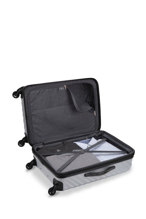 Swissgear MOD Collection 24-Inch Expandable Hardside Luggage - Interior tie-down straps help keep all of your packed items secure 